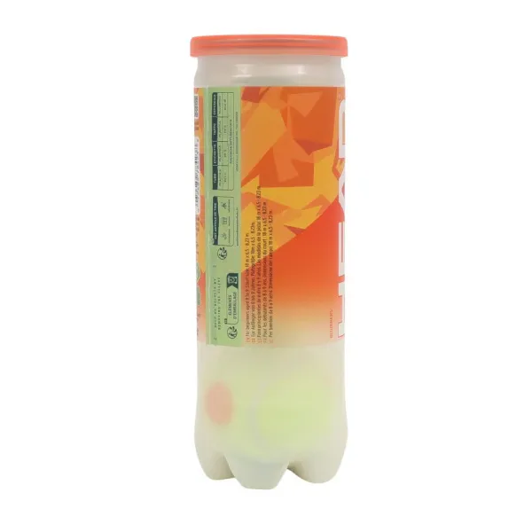 Мяч теннисный детский HEAD Stage 2 Orange, 578423,уп.3 шт, фетр,нат.резина,желто-оранжевый за 836.40 ₽ в Грозном