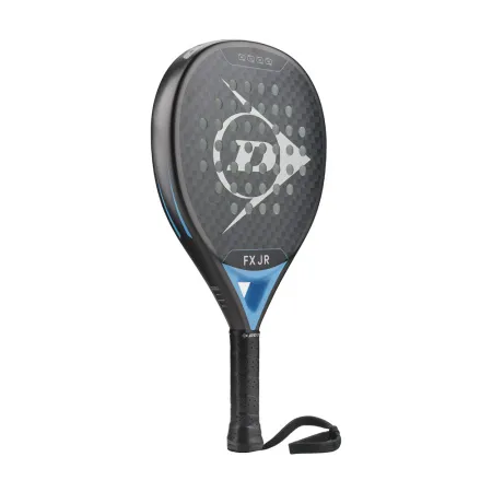 Ракетка для падела Dunlop FX Jr, 10370738, для юниоров, гибрид, графит, черно-голубой за 11&nbsp;019.40 ₽ купить в Грозном