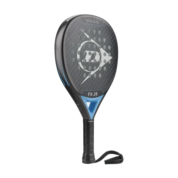 Ракетка для падела Dunlop FX Jr, 10370738, для юниоров, гибрид, графит, черно-голубой за 11&nbsp;019.40 ₽ в Грозном
