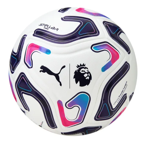 Мяч футб. PUMA Stellar Pro PL, 08510701, р.5, FIFA Quality Pro, 8п, ПУ, термосш, бело-фиолетовый за 9&nbsp;069.50 ₽ в Грозном
