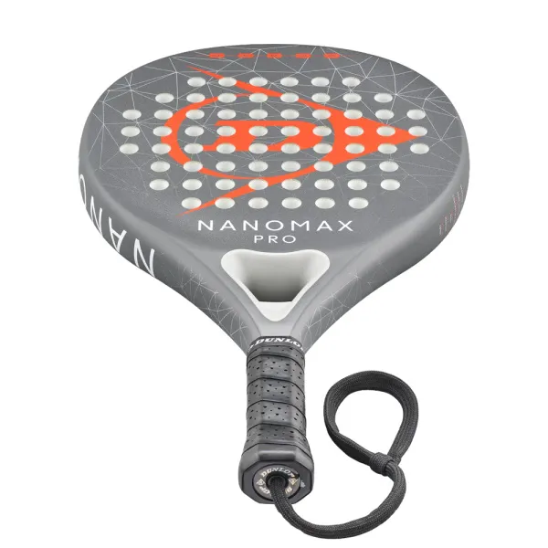 Ракетка для падела Dunlop Nanomax Pro, 10370739, для профессионалов, карбон,серо-оранжевый за 17&nbsp;248.20 ₽ в Грозном
