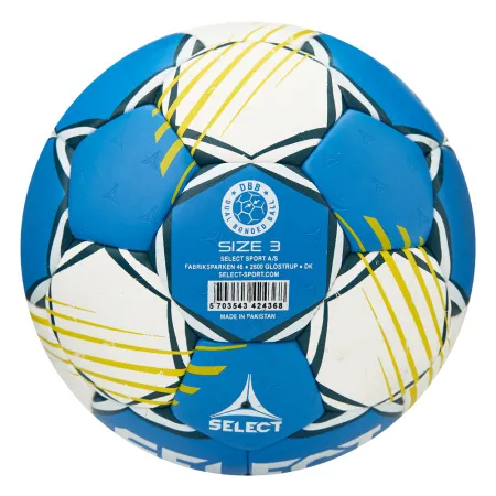 Мяч ганд. SELECT HB FORCE DB V25, 1622858205, Senior (р.3), EHF Appr,ПУ, гибр.сш., сине-белый за 8&nbsp;438.80 ₽ купить в Грозном
