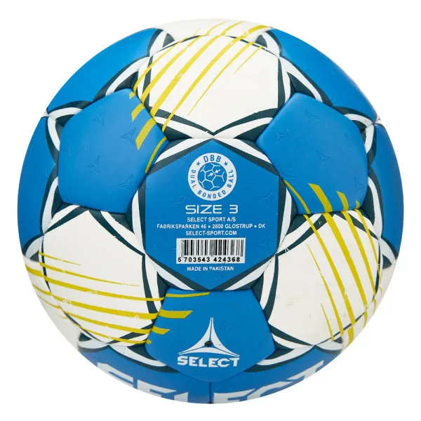 Мяч ганд. SELECT HB FORCE DB V25, 1622858205, Senior (р.3), EHF Appr,ПУ, гибр.сш., сине-белый за 8&nbsp;438.80 ₽ в Грозном