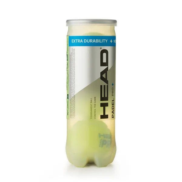 Мяч для падела HEAD Padel Pro+, 540203, уп.3 шт, FIP Approved, войлок,нат.резина,желтый за 933.30 ₽ в Грозном
