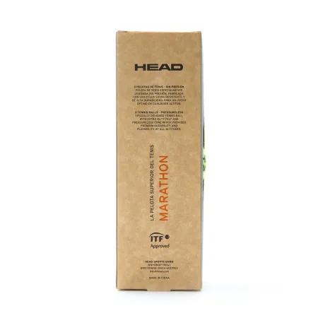 Мяч теннисный HEAD Marathon 3B, 578183, крафт. упак.3шт, без давления, фетр, нат.резина,желтый за 1&nbsp;055.70 ₽ купить в Грозном