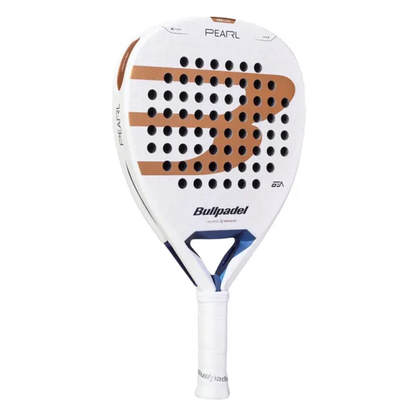 Ракетка для падела BULLPADEL Pearl 27, 497249, для проф-в, стекловолокно,карбон, бело-золотистый за 44&nbsp;319 ₽ в Грозном