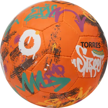 Мяч футб. TORRES Winter Street, F023285, р.5, 32 пан, рез, 4 подкл. слоя, руч. сшив,оранж-мультик. за 2&nbsp;713.20 ₽ купить в Грозном