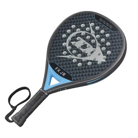 Ракетка для падела Dunlop FX Jr, 10370738, для юниоров, гибрид, графит, черно-голубой за 11&nbsp;019.40 ₽ купить в Грозном