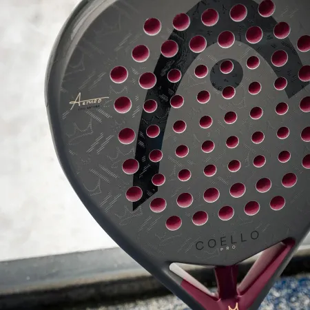Ракетка для падела HEAD Coello Pro 2026, 225036, для профессионалов, карбон, коричнево-бордовый за 33&nbsp;619.20 ₽ купить в Грозном