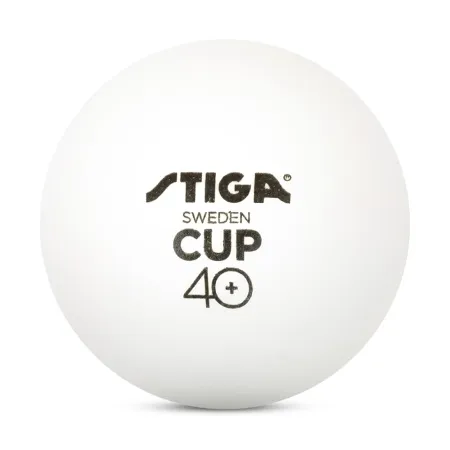 Мяч для наст. тенниса Stiga Cup ABS, 1110-2510-12, диам.40+мм, пластик, упак. 12 шт, белый за 1&nbsp;774.80 ₽ купить в Грозном