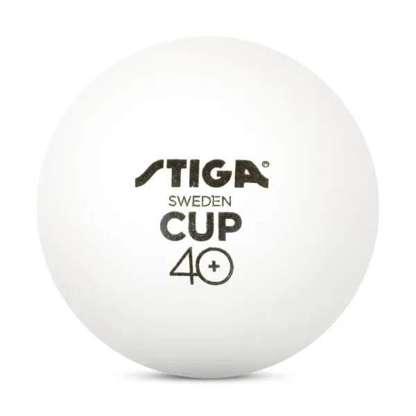 Мяч для наст. тенниса Stiga Cup ABS, 1110-2510-12, диам.40+мм, пластик, упак. 12 шт, белый за 1&nbsp;774.80 ₽ в Грозном