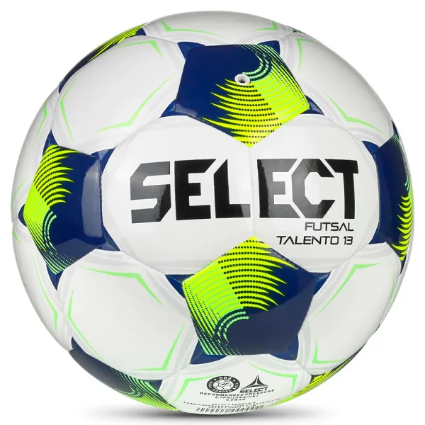 Мяч футзал. SELECT Futsal Talento 13 V26, 1062471015, р.3, 32п, ТПУ, гибр.сш, бело-сине-желтый за 4&nbsp;355.40 ₽ в Грозном