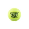 Мяч для падела Dunlop Fort Padel, 601555, уп.3 шт, FIP, сукно, нат.резина,желтый за 1&nbsp;135.60 ₽ купить в Грозном