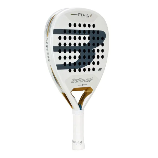 Ракетка для падела BULLPADEL Pearl 26, 493804, для профессионалов, карбон, бело-серый за 35&nbsp;929.50 ₽ в Грозном