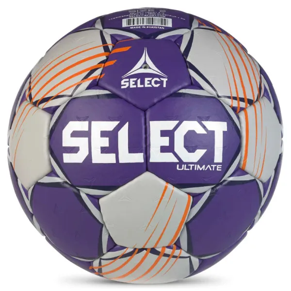 Мяч ганд. SELECT Ultimate Official EHF V24, 1612858999, Senior(р.3), EHF Appr, ПУ, руч.сш, фиол-сер за 15&nbsp;504 ₽ в Грозном