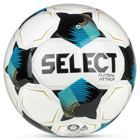 Мяч футзал. SELECT Futsal Attack V26, 1073471009, р.4, 32п, ПУ, руч.сш, бело-сине-черный за 5&nbsp;295.50 ₽ купить в Грозном