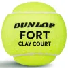 Мяч теннисный Dunlop Fort Clay Court 4B, 601613, уп.4 шт,одобр.ITF и FFT,сукно,нат.резина,желтый за 1&nbsp;812.20 ₽ купить в Грозном