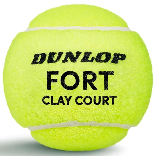 Мяч теннисный Dunlop Fort Clay Court 4B, 601613, уп.4 шт,одобр.ITF и FFT,сукно,нат.резина,желтый за 1&nbsp;812.20 ₽ в Грозном