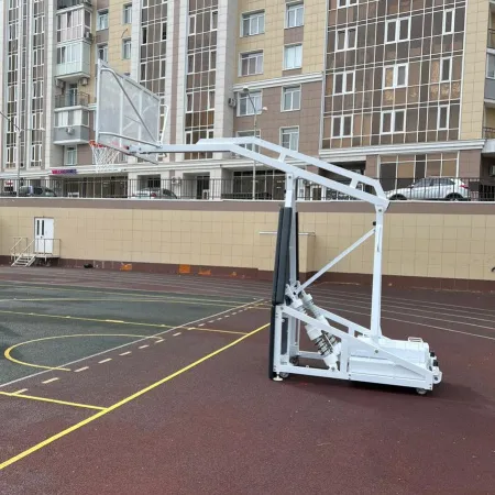 Баскетбольная стойка мобильная складная на пружинах вынос 2,25 м c противовесом ZAVODSPORTA за 530&nbsp;660 ₽ купить в Грозном