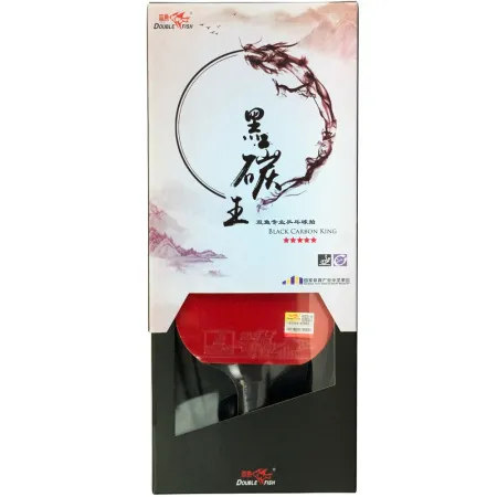 Ракетка для н/т DOUBLE FISH Black Carbon King Racket 5*****, для професс.,ITTF Appr.,накл.2,1,мм за 6&nbsp;434.50 ₽ купить в Грозном