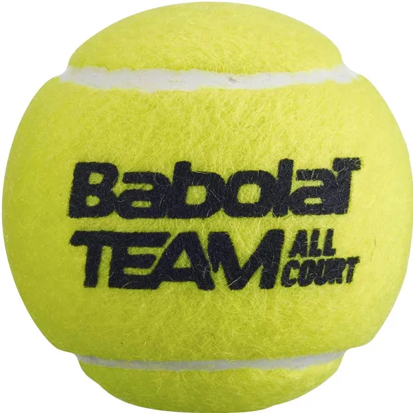 Мяч теннисный BABOLAT Team All Court,502081, уп.4 шт,одобр.ITF, сукно, нат.резина,желтый за 2&nbsp;385.10 ₽ в Грозном