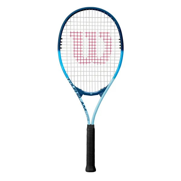 Ракетка б/т Wilson Tour Slam Lite Gr2, WR199010U2,для любит, алюминий, со струнами, сине-голубая за 6&nbsp;358 ₽ в Грозном
