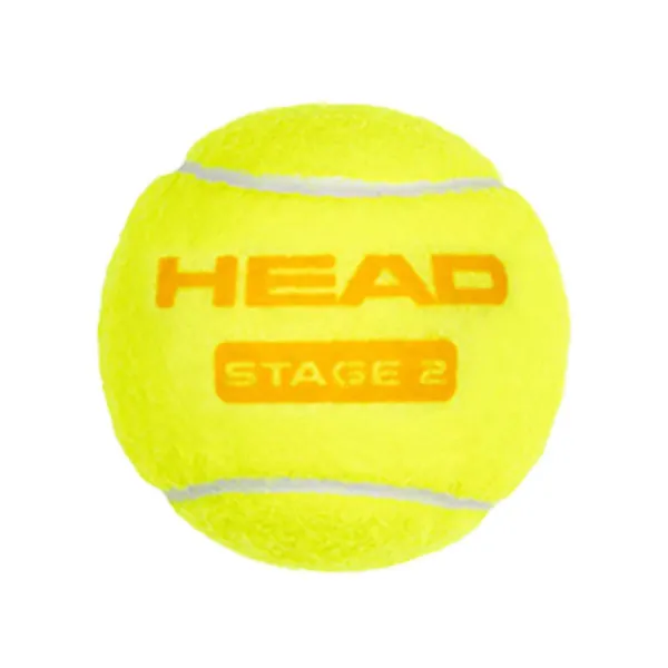 Мяч теннисный детский HEAD Stage 2 Orange, 578423,уп.3 шт, фетр,нат.резина,желто-оранжевый за 836.40 ₽ в Грозном
