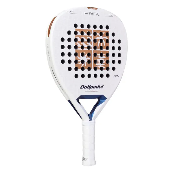 Ракетка для падела BULLPADEL Pearl 27, 497249, для проф-в, стекловолокно,карбон, бело-золотистый за 44&nbsp;319 ₽ в Грозном