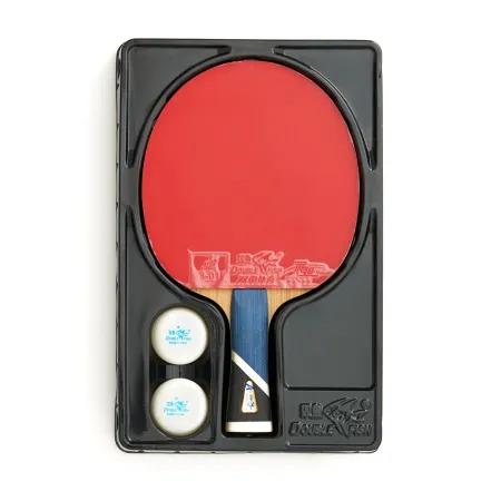 Ракетка для н/т DOUBLE FISH 5A+C, для продвин, ITTF Appr, накл. 2,1 мм, конич. ручка+ 2 мяча V40+мм за 2&nbsp;779.50 ₽ купить в Грозном