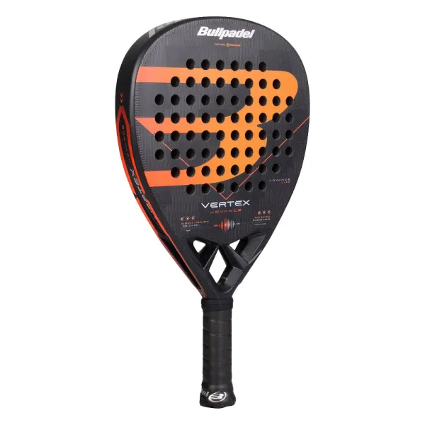 Ракетка для падела BULLPADEL Vertex Advance, 494414, для проф. и любителей, карбон, черно-оранжевый за 21&nbsp;559.40 ₽ в Грозном