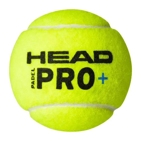Мяч для падела HEAD Padel Pro+, 540203, уп.3 шт, FIP Approved, войлок,нат.резина,желтый за 933.30 ₽ в Грозном