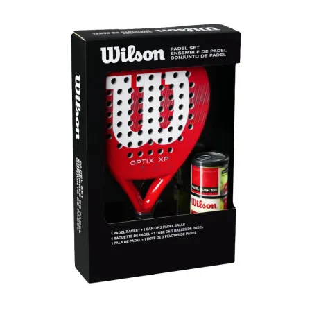 Набор для падела WILSON Optix XP Padel KIT, WR202110U2, ракетка + 3мяча, красный за 20&nbsp;362.60 ₽ купить в Грозном